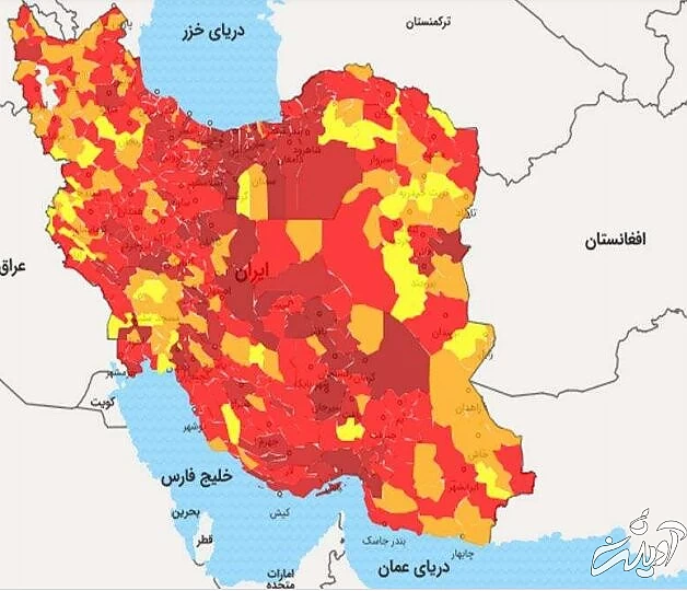 ایران در آستانه موج سهمگین‌تر کرونا / جدیدترین شهرهایی که قرمز شدند